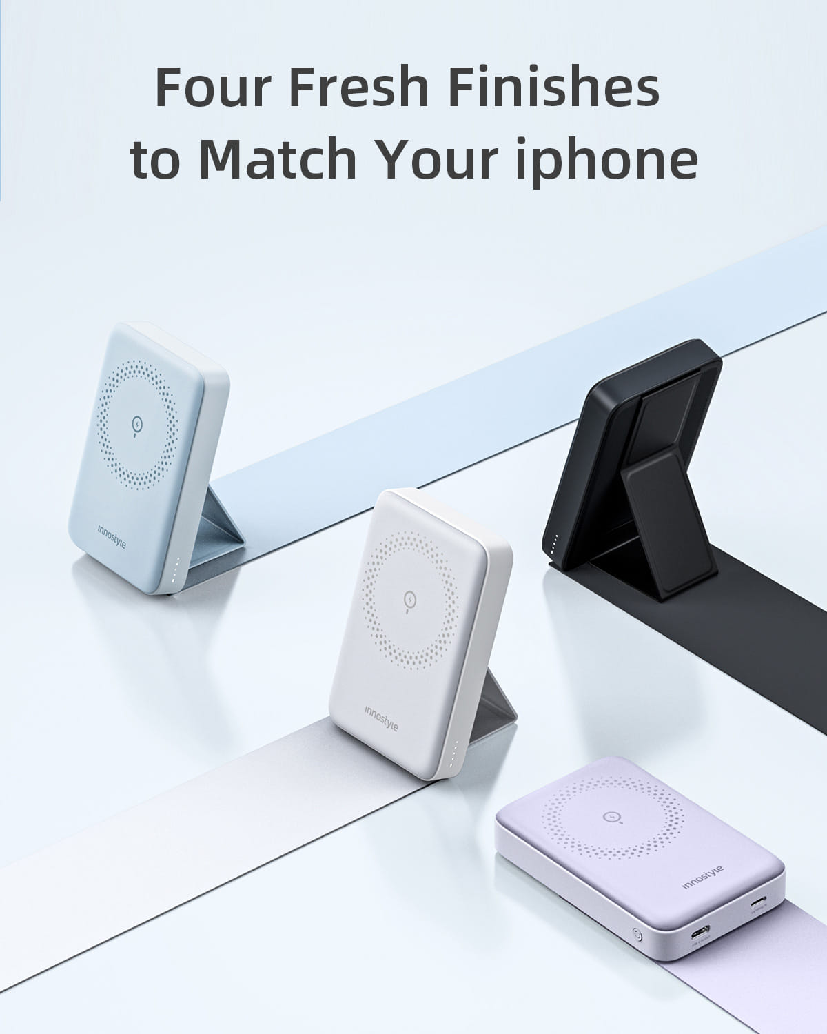 SẠC DỰ PHÒNG INNOSTYLE POWERMAG 15W 2 IN 1 STAND 10000 MAH PD 20W